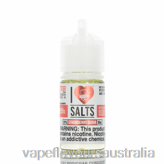 Vape Nicotine Australia Strawberry Guava - I Love Salts - 30mL 25mg